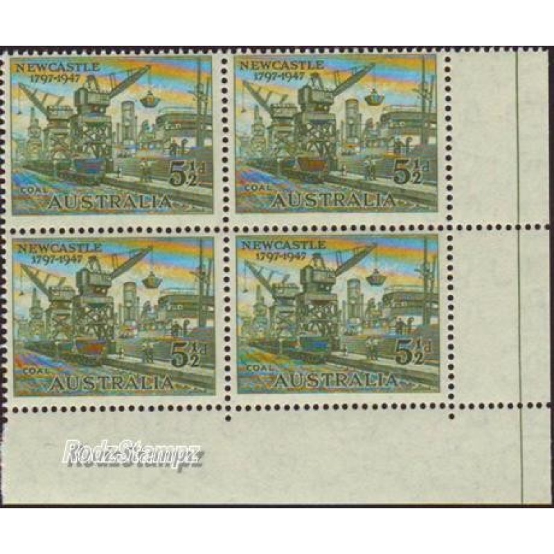 Australia 1947 Sc#209  SG#221 5-1/2d Newcastle Coal MNH