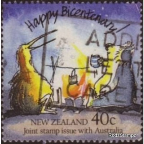 New Zealand 1988 Sc#907  SG#1474 40c Kiwi &amp; Koala Centenary Used