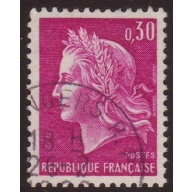 France 1967 Sc#1198  SG1768 30c Purple Marianne FU