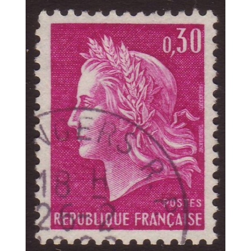 France 1967 Sc#1198  SG1768 30c Purple Marianne FU