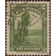 Ecuador 1937 SG#552 2c Green Andean Landscape Used