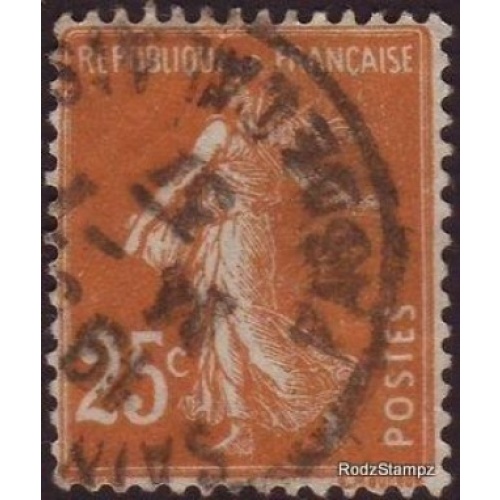 France 1920 SG#415 25c Brown Agriculture Farming Used