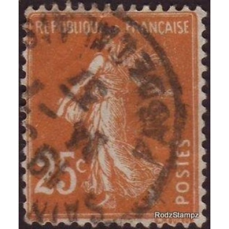 France 1920 SG#415 25c Brown Agriculture Farming Used