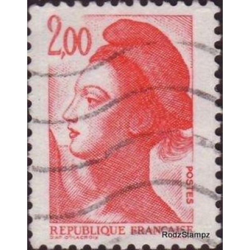 France 1987 Sc#1896 2f RedLiberty FU