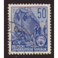 Germany DDR 1953 SG#E318b 50pf Blue Shipyard Used