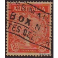 Australia 1935 Sc#150  SG#155 2d Red Anzac Memorial Used