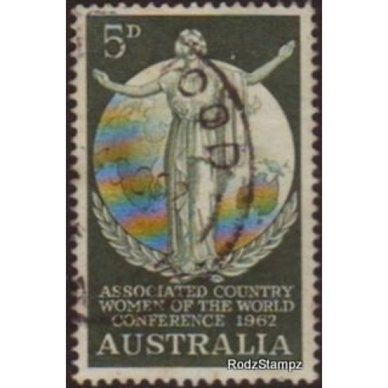 Australia 1962 Sc#347  SG344 5d Green CWA Conference Used