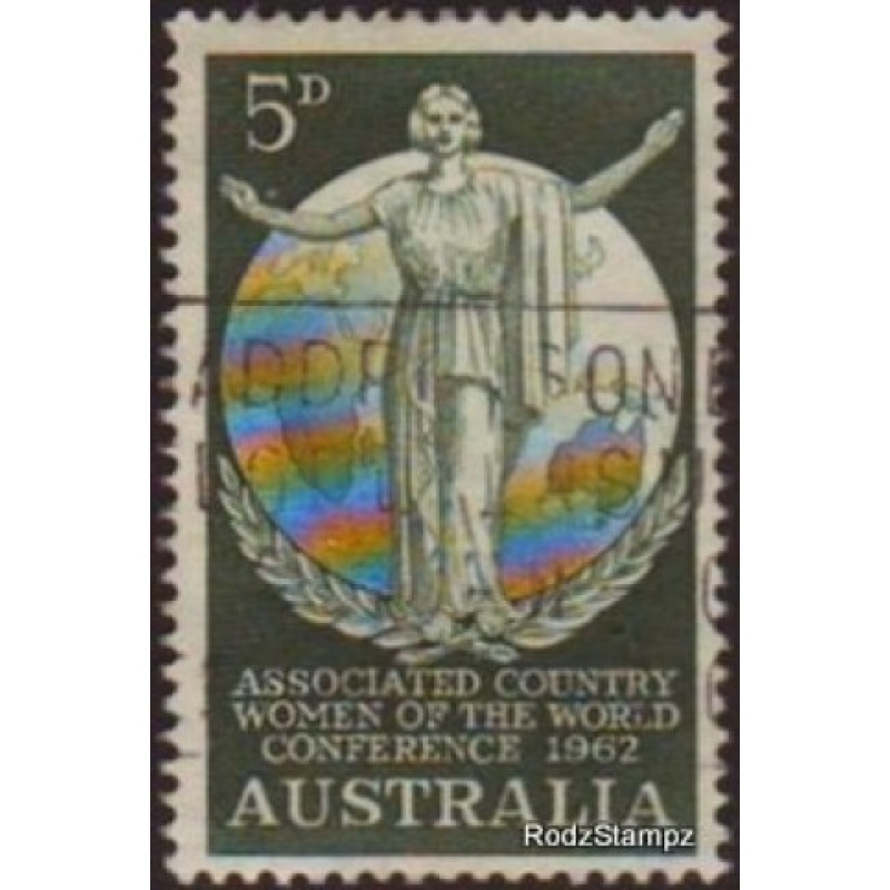 Australia 1962 Sc#347  SG344 5d Green CWA Conference Used