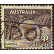 Australia 1943 Sc#174  SG191 9d Brown Platypus Used