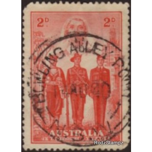 Australia 1940 Sc#185  SG#197  2d Red ADF Used