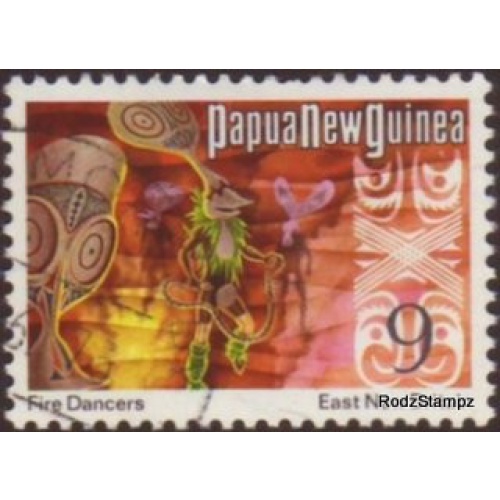Papua New Guinea 1973 Sc#338 SG#247 9c Fire Dancer VFU