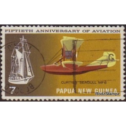 Papua New Guinea 1972 Sc#348 SG#220 7c Flying Boat Used