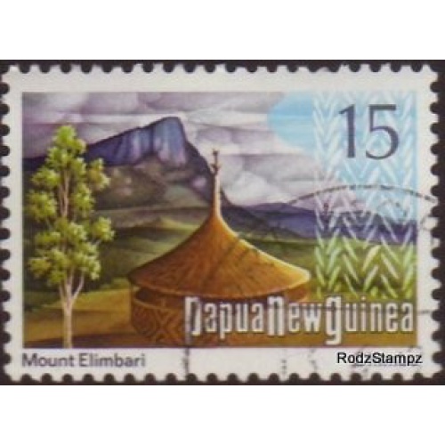 Papua New Guinea 1973 Sc#378 SG#253 15c Mt Elimbari VFU