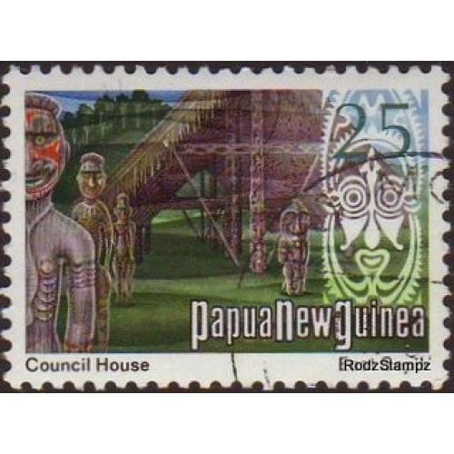 Papua New Guinea 1973 Sc#381 25c Council House VFU