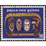 Papua New Guinea 1973 Sc#396 SG#267 10c Carved Masks VFU