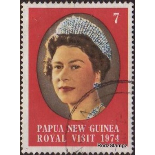 Papua New Guinea 1974 Sc#397 SG#268 7c QEII Royal Visit FU