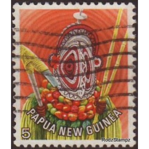 Papua New Guinea 1978 Sc#447 SG#319 Mask Head Dress Used