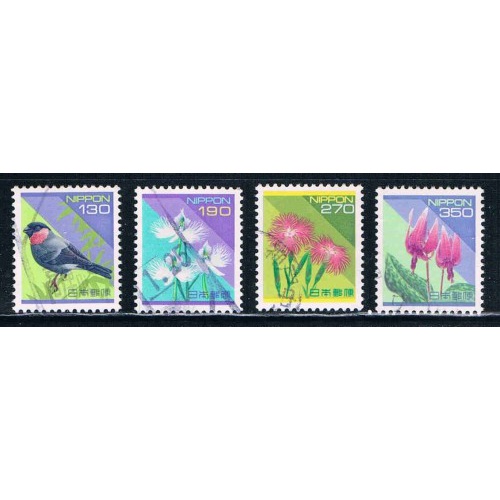 Japan Short Set 2163-2166 Used Cat Val $8.50 (ML0182)