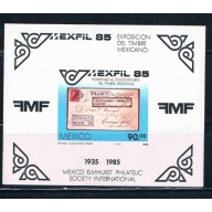 Mexico Unused SS 1385 Mexfil 85 Stamps Cat Val $3.50 (ML0191)+