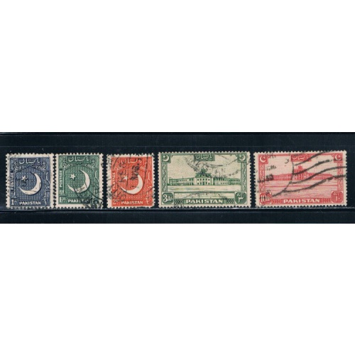 Pakistan 47-49;36;50 Used Cat Val 9.00 (P0033)