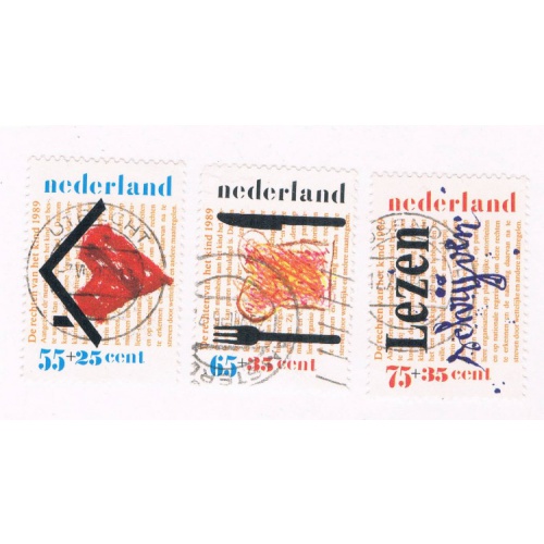 Netherlands B647-49 Set Used Children Cat Val 3.25 (N0057)