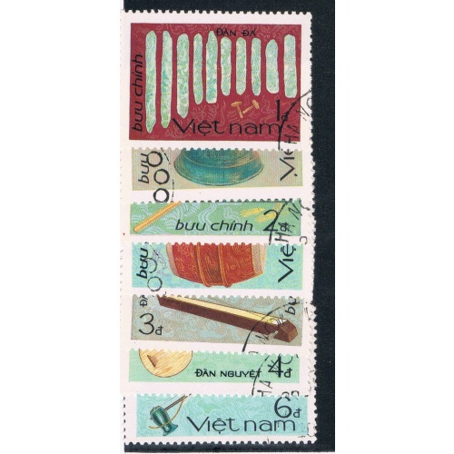 Vietnam 1585-91 Set Used Music Cat Val 5.00 (V0025)