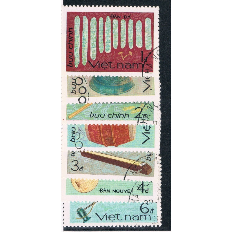 Vietnam 1585-91 Set Used Music Cat Val 5.00 (V0025)
