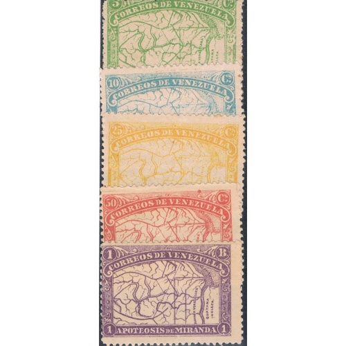 Venezuela 137-41 MHR Cat Val 103.50 (V0037)