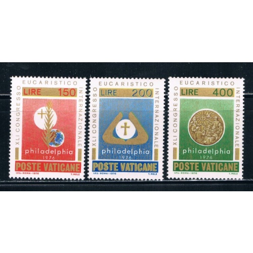 Vatican 592-94 Set Unused Religion (V0055)+