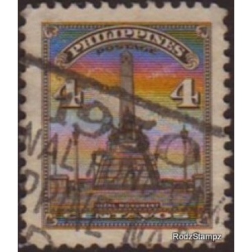 Philippines 1947 Sc#504 SG#629 4c Grey Riza Monuments