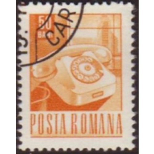 Romania 1968 Sc#1972 SG#3514 50b Phone Communications CTO