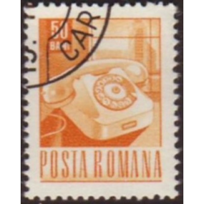 Romania 1968 Sc#1972 SG#3514 50b Phone Communications CTO