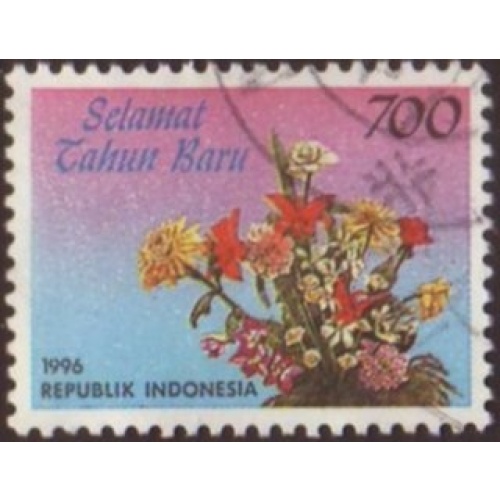 Indonesia 1996 SG#2274 700rp  Flowers Used