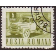 Romania 1967 Sc#1967 SG#3509 5b Green Truck CTO