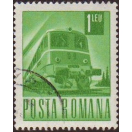 Romania 1971 Sc#2269 SG#3842 1.00L Green Train CTO