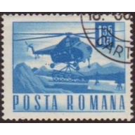 Romania 1971 Sc#2271 SG#3844 1.35L Blue Helicopter CTO