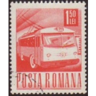 Romania 1971 Sc#2272 SG#3845 1.50L Red Trolley Bus CTO