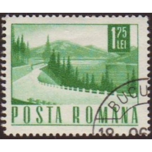Romania 1971 Sc#2274 SG#3847 1.75L Green Roadway CTO
