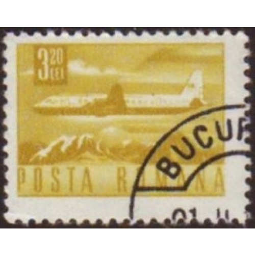 Romania 1971 Sc#2278 SG#3851 3.20L Yellow AirlinerCTO