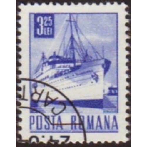 Romania 1971 Sc#2279 SG#3852 3.25L Blue Ship CTO