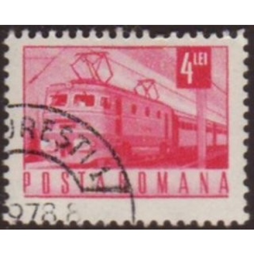 Romania 1971 Sc#2281 SG#3854 4.00L Purple Train CTO