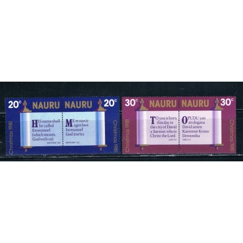 Nauru 236-39 Set Unused Christmas Cat Val 1.50 (N0078)