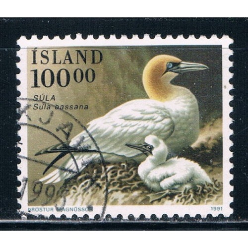 Iceland 722 Used Birds CV 1.00 (I722g)