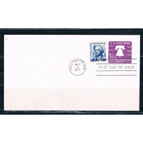 US U556 1971 Unaddressed FDI Liberty Bell (ML0315)