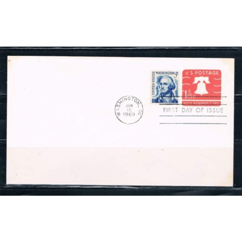 US U548A 1969 Unaddressed FDI Liberty Bell (ML0319)