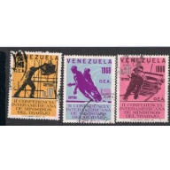 Venezuela 902;904;906 Used 2nd Conference al Ministers CV .80 (V0314)