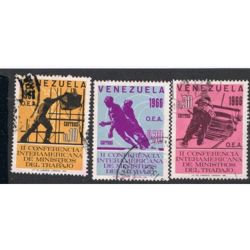 Venezuela 902;904;906 Used 2nd Conference al Ministers CV .80 (V0314)