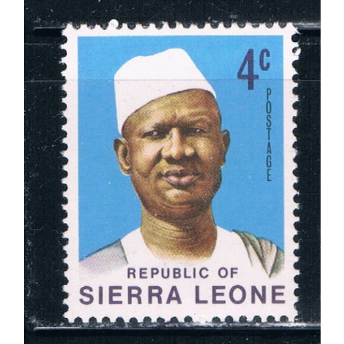 Sierra Leone 424 4c Unused Pres Siaka Stevens (S0187)+
