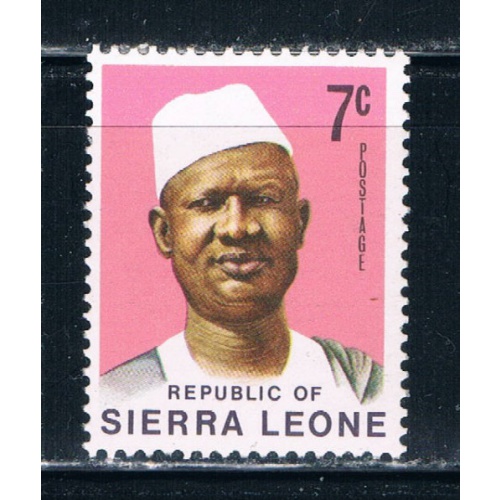 Sierra Leone 426 7c Unused Pres Siaka Stevens (S0188)+