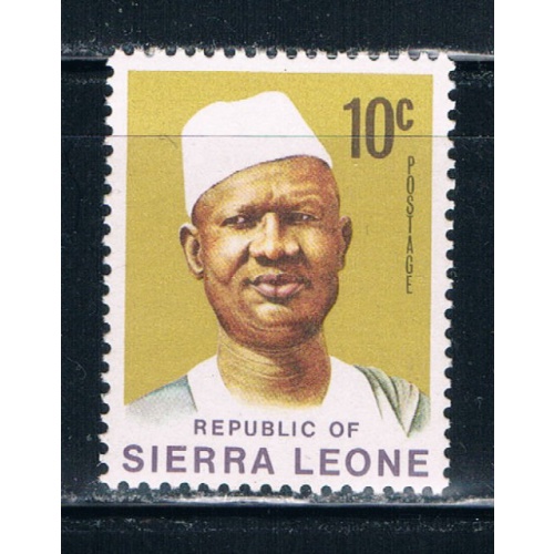 Sierra Leone 427 10c Unused Pres Siaka Stevens (S0189)+